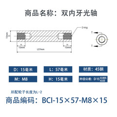 BCI-15×55-M8×15