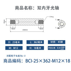 BCI-25×360-M12×18