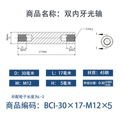 BCI-30×15-M12×5