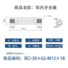 BCI-30×60-M12×18