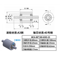 MCA-80×180-6305-25